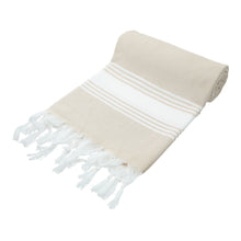 Load image into Gallery viewer, honeycomb towel beige color