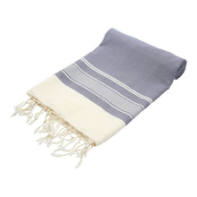 Load image into Gallery viewer, Karia turkish towel grayish blue