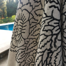 Load image into Gallery viewer, ;uxury bathrobe detail blockprint