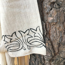 Load image into Gallery viewer, bathrobe handmade detail on sleeve blockprint