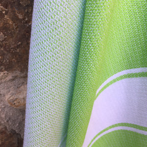 honeycomb turkish towel green
