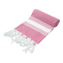 Load image into Gallery viewer, honeycomb towel fuschia color