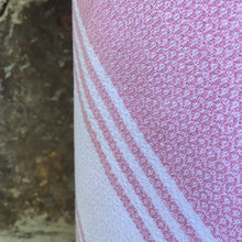 Load image into Gallery viewer, honeycomb turkish towel rose detail