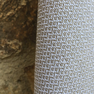 honeycomb turkish towel warm gray color detail
