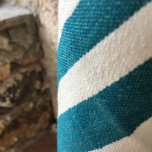 Load image into Gallery viewer, Traditional Turkish towel turquoise detail