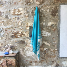 Load image into Gallery viewer, Karia turkish towel turquoise